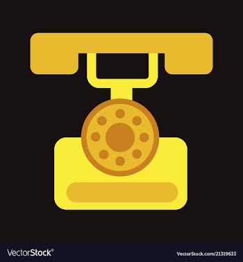 Classic vintage retro dial telephone are ringing vector image