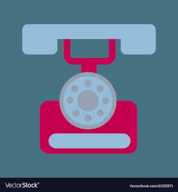 Classic vintage retro dial telephone are ringing vector image