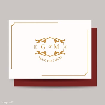 Classic wedding invitation card | Free stock vector - 579289