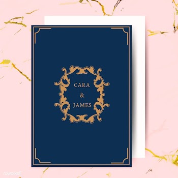 Classic wedding invitation card | Free stock vector - 579310