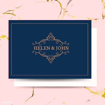 Classic wedding invitation card | Free stock vector - 579311