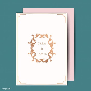 Classic wedding invitation card | Free stock vector - 579317