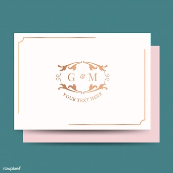 Classic wedding invitation card | Free stock vector - 579384
