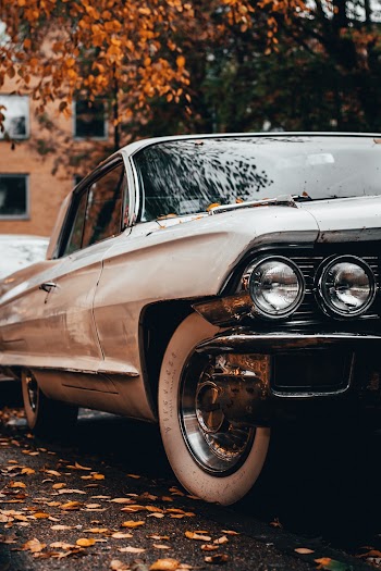 Classic White Car