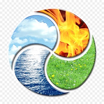 Classical Element, Water, Earth, Sky PNG
