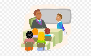 Classroom With Students And Teacher Royalty Free Vector - Word Problems With Extra Information