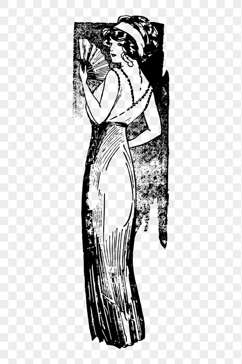 Classy lady png sticker, vintage | Free PNG - rawpixel