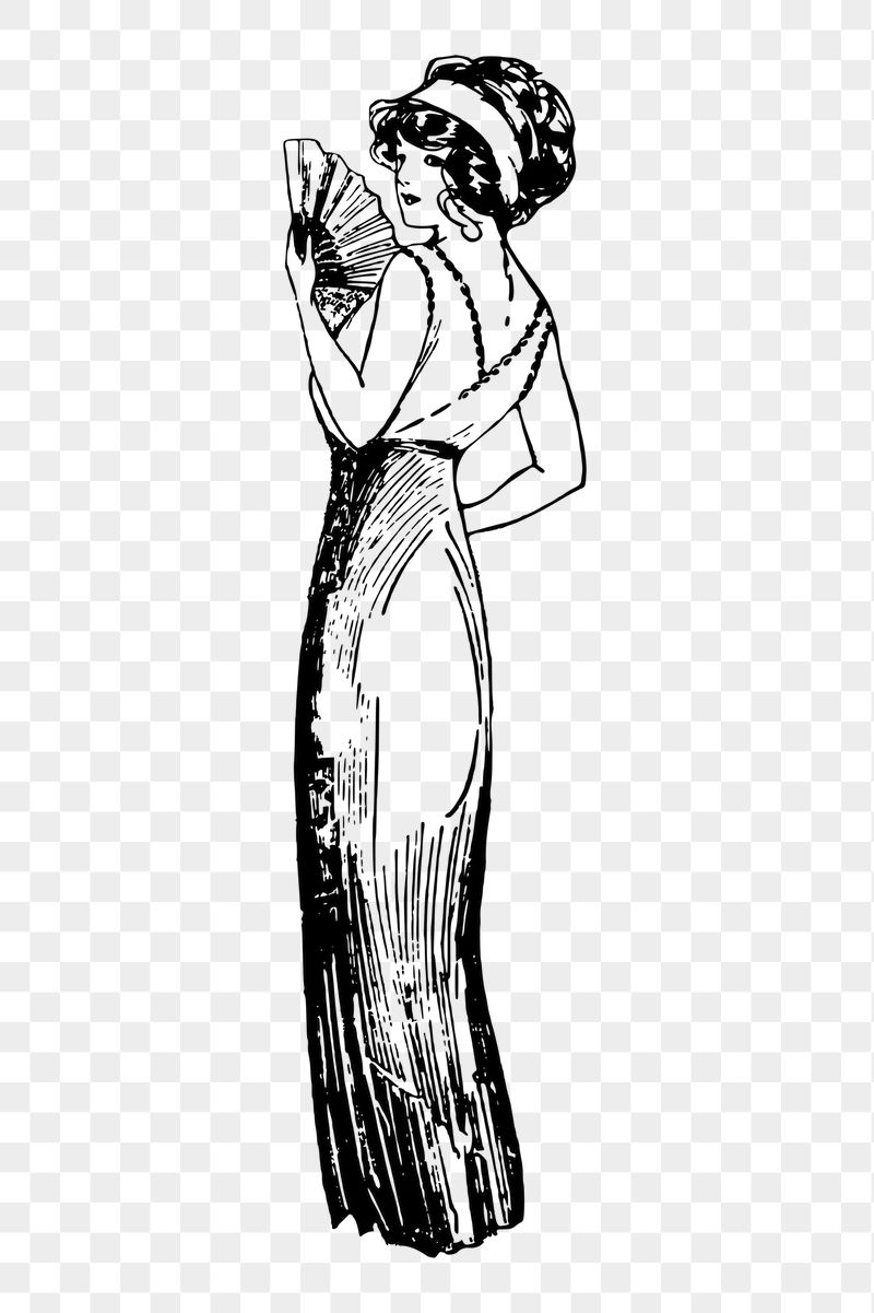 Classy lady png sticker, vintage | Free PNG - rawpixel