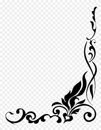 Classy Poster Border - Border Flower Clipart Black And White Png