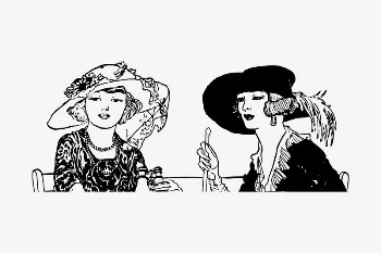 Classy vintage women drawing, vintage | Free Vector - rawpixel