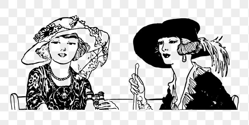Classy vintage women png sticker, | Free PNG - rawpixel