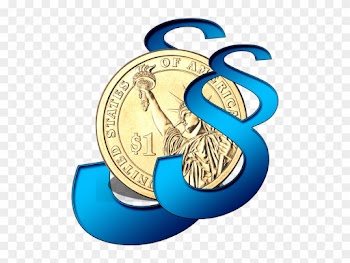 Clause Dollar Finance Law Money Usa America - Silver Plated Neckless And Golden Dollar Coin Pendant