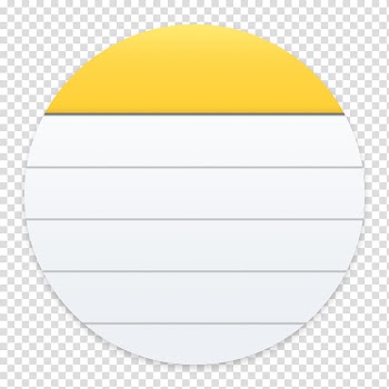 Clay OS  A macOS Icon, Notes, round white and orange striped lines art transparent background PNG clipart
