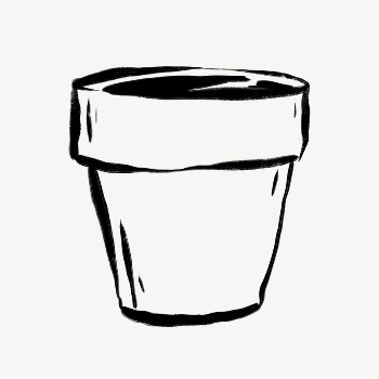 Clay pot clipart, drawing illustration, | Free Photo - rawpixel