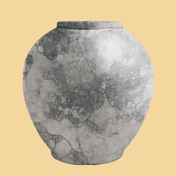 Clay vase mockup, bubble art | Free PSD Mockup - rawpixel