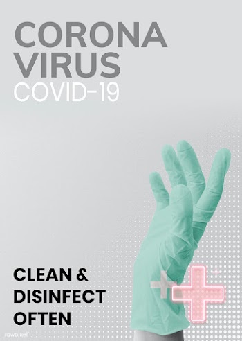 Clean and disinfect often template source WHO vector | Free  vector - 2301819
