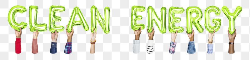 Clean energy balloon png word | Free PNG - rawpixel