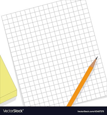 clean lined sheet of paper with copy space and
