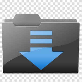 Clean Lines Folder Set CS, arrow down file transparent background PNG clipart