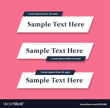 clean modern lower third banners template design