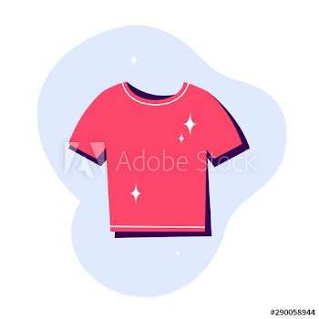 Clean red t-shirt icon