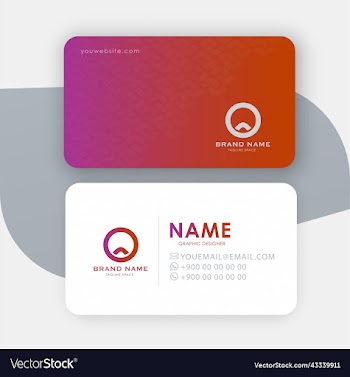 clean style modern business card template