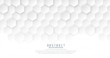 Clean white hexagonal medical concept background Free Vector