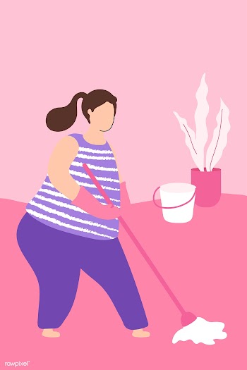 Clean your home to prevent the spread of the coronavirus vector  | Free  vector - 2311192