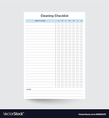cleaning checklist