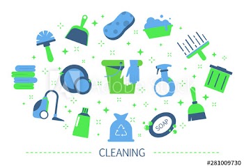 Cleaning service concept