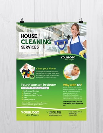 Cleaning Services – Download Free PSD Flyer Template