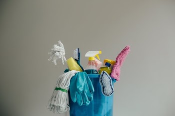 Cleaning Supply Bucket Over Grey