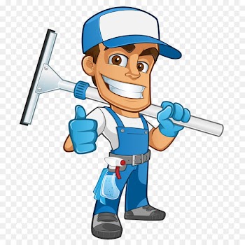 Cleanliness Window cleaner Business Household Housekeeping - A man carrying a glass wipe 