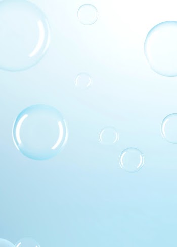Clear bubble blue gradient background