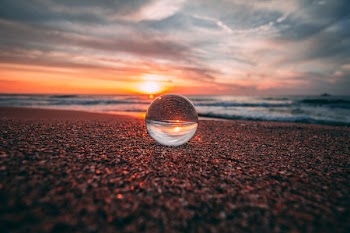 Clear Bubble on Sand