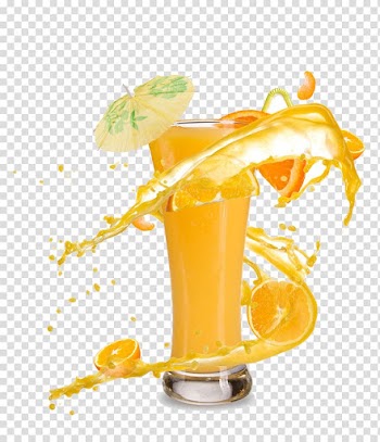 Clear drinking glass, Orange juice Smoothie Cocktail Milkshake, fruit juice transparent background PNG clipart
