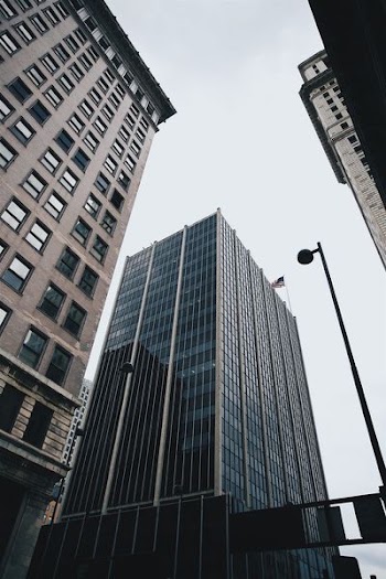 clear glass building