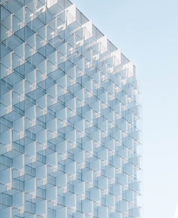 clear glass building