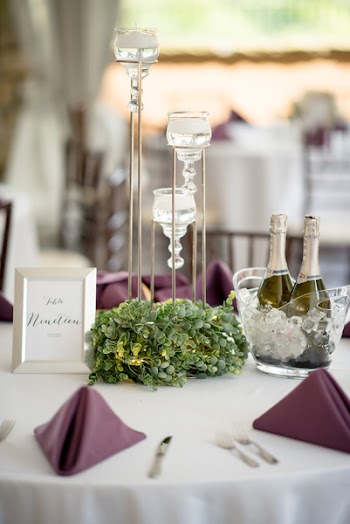 Clear Glass Candle Holder on Tabel