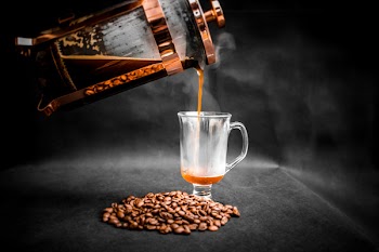 Clear Glass Cup Filled With Coffee