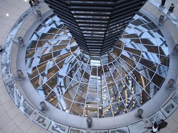 Clear Glass Dome Near People Standing on Aerial View Photography