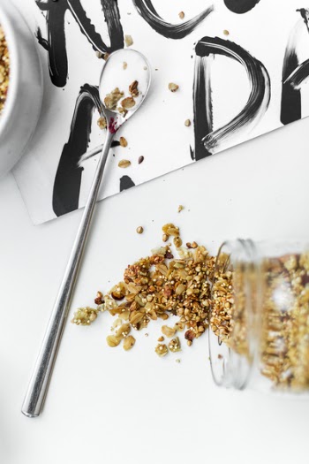 Clear Glass Jar and Granola