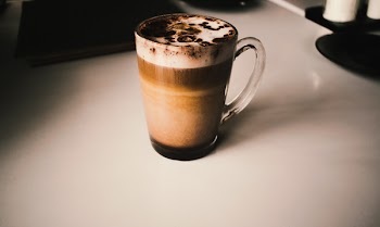 Clear Glass Mug Filled With Coffee