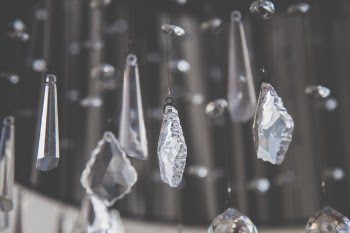 Clear Glass Stones Hanging