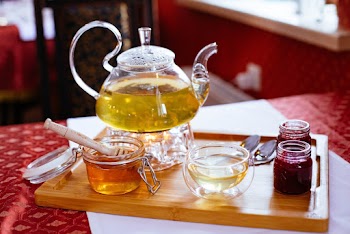 Clear Glass Tea Set