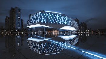 Clear Glass Walled Building