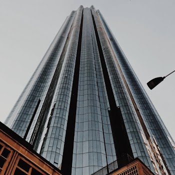 Clear Glass Walled High-rise Building