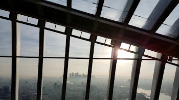 Clear Glass Window Lot during Golden Hour