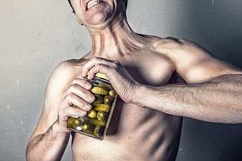 Clear Pickle Jar