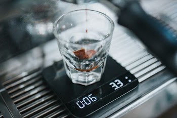 clear shot glass weighing 3.3